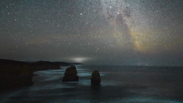 Beach Night Starry Sky Wallpaper