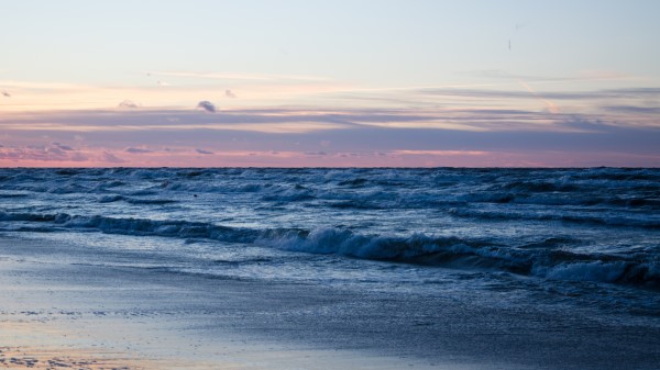 Beach Ocean Sand Horizon Wallpaper