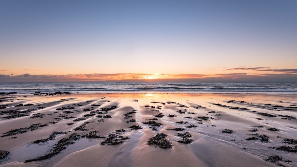Beach Sand Sea Wallpaper