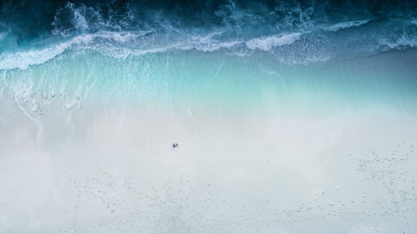 Beach Sea Aerial View Image Wallpaper