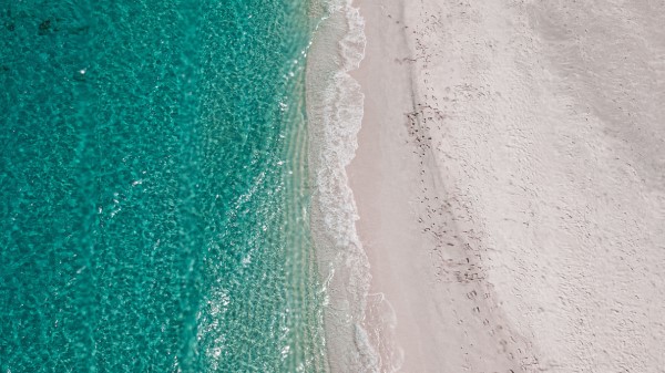 Beach Sea Aerial View Wallpaper