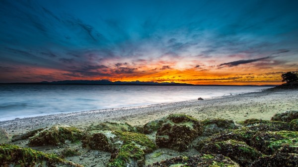 Beach Sky Water Background Wallpaper