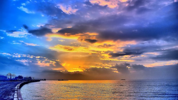 Beautiful Sea Sunset To Wallpaper