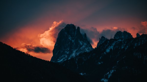 Block Peak Sunset Wallpaper