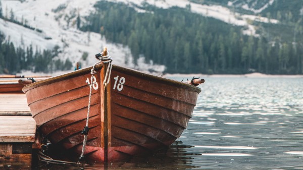 Boat Pier Lake Wallpaper