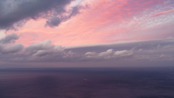 Boat Sea Horizon Image Wallpaper