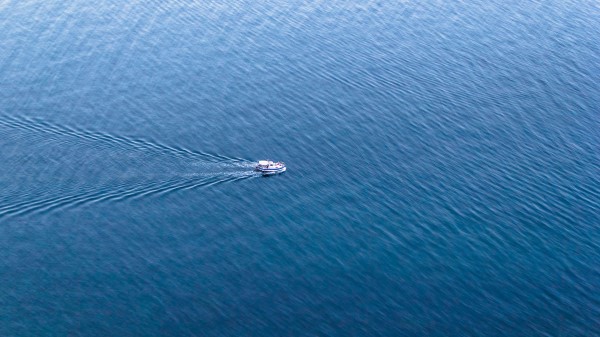 Boat Sea Track Wallpaper
