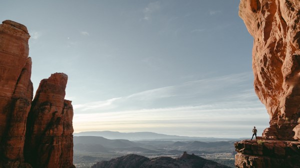 Canyon Cliff Silhouette Wallpaper
