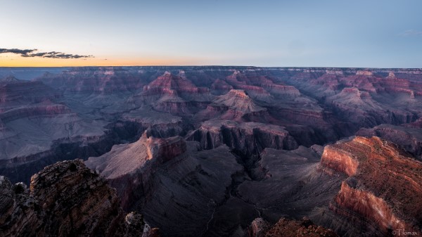 Canyon Mountains Aerial View Wallpaper