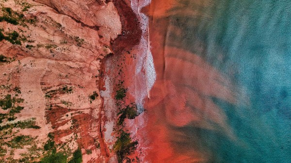 Canyon Rocks Water Wallpaper