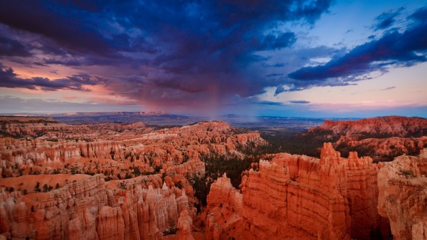 Canyon Sunset Clouds Wallpaper