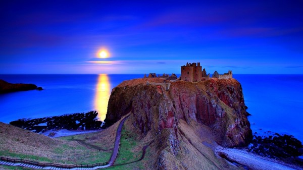 Castle Road Architecture Coast Eminence Wallpaper