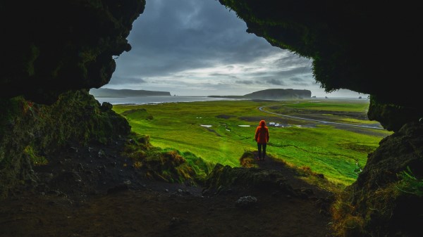 Cave Man Landscape Wallpaper