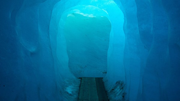 Cave Tunnel Ice Wallpaper