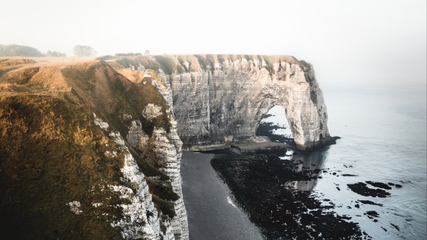 Cliff Coast Beach Wallpaper