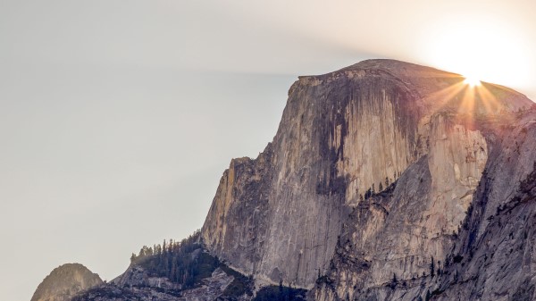 Cliff Mountain Light Sky Wallpaper