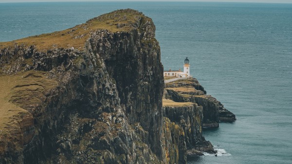 Cliff Sea Coast Wallpaper