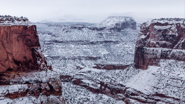 Cliff Snow Snowy Wallpaper