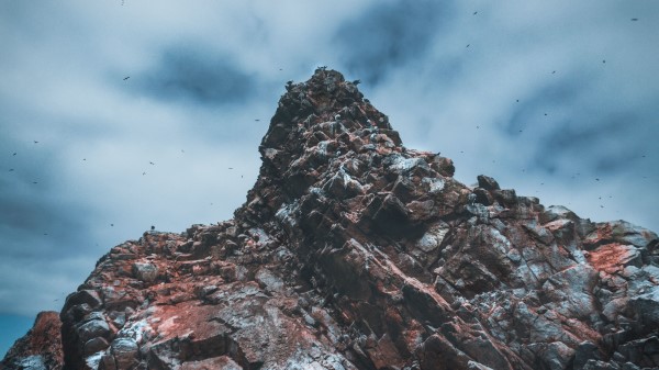 Cliffs Rocks Birds Wallpaper