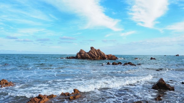 Cliffs Sea Shore Surf Wallpaper