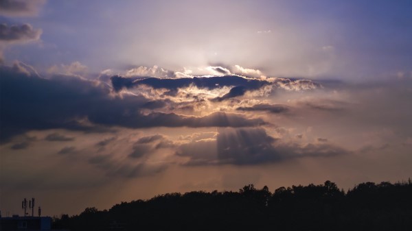 Clouds Rays Sky Image wallpaper
