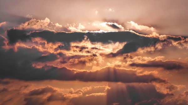 Clouds Rays Sky Wallpaper