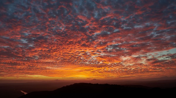 Clouds Sky Fiery Wallpaper