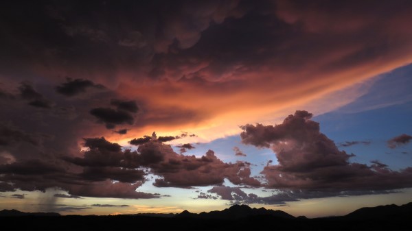Clouds Sky Mountains Wallpaper
