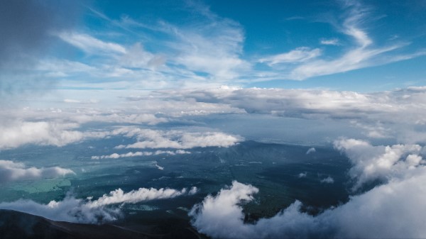 Clouds Sky Top View Wallpaper