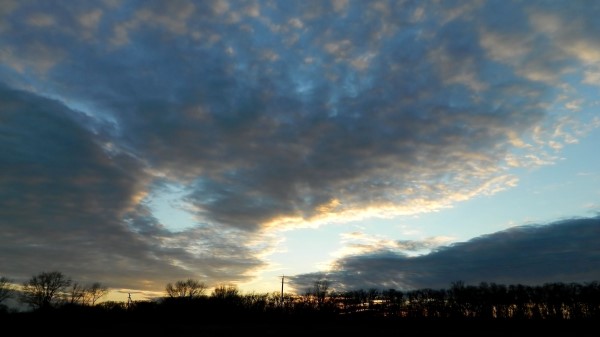 Clouds Sky Twilight Silenc Wallpaper