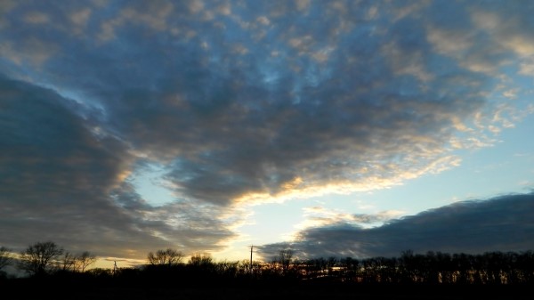 Clouds Sky Twilight Silence Wallpaper