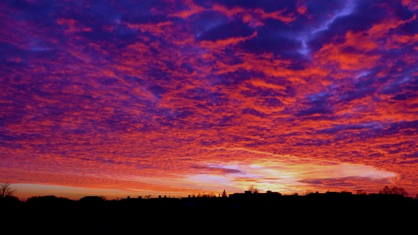 Clouds Sunset Horizon Wallpaper