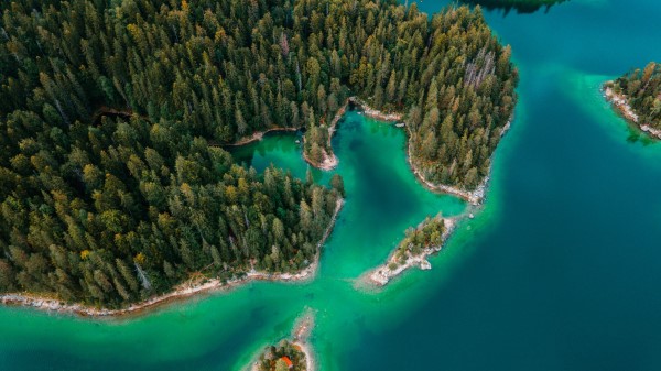 Coast Aerial View Island Wallpaper