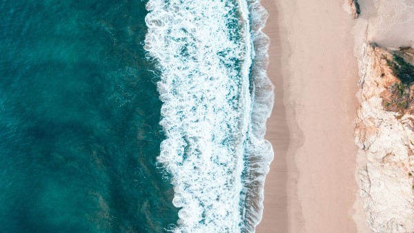 Coast Aerial View Sea Image Wallpaper