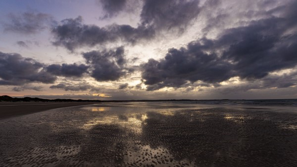 Coast Horizon Clouds Wallpaper
