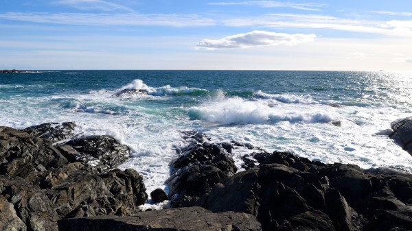 Coast Rocks Sea Picture Wallpaper