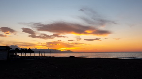 Coast Sea Sunset Wallpaper