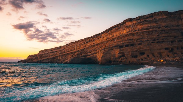 Coast Slope Sea Wallpaper