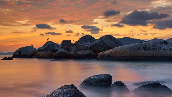Coast Stones Sea Wallpaper