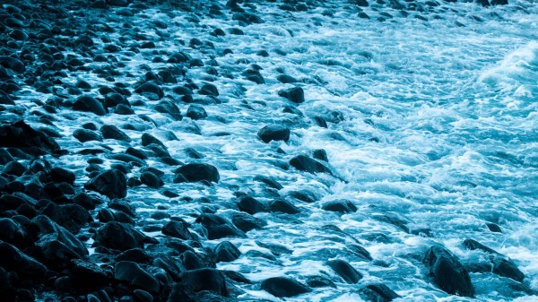 Coast Surf Stones Wallpaper