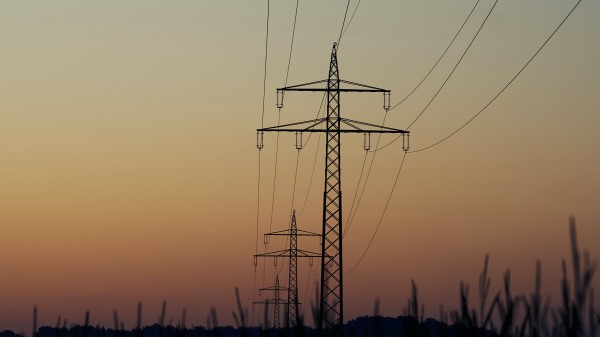 Constructions Wires Grass wallpaper