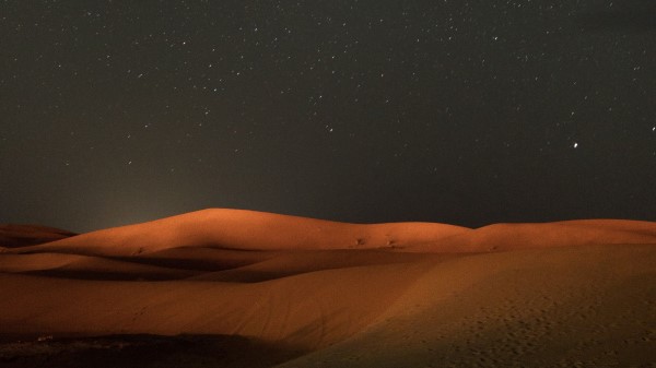 Desert Night Starry Sky Wallpaper
