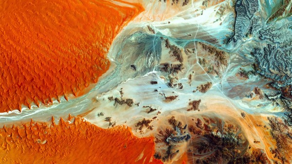 Desert Sand View From Above Wallpaper