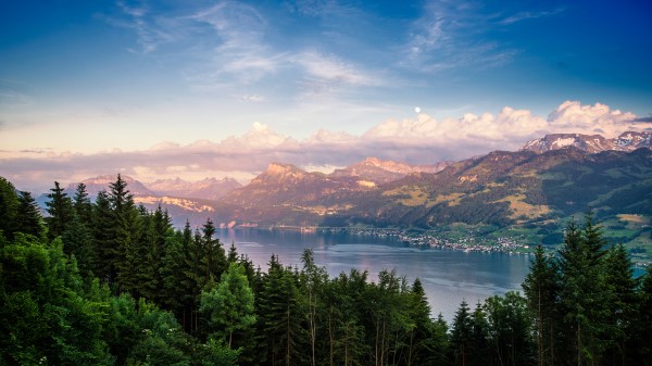 Dusk Mountains Wallpaper