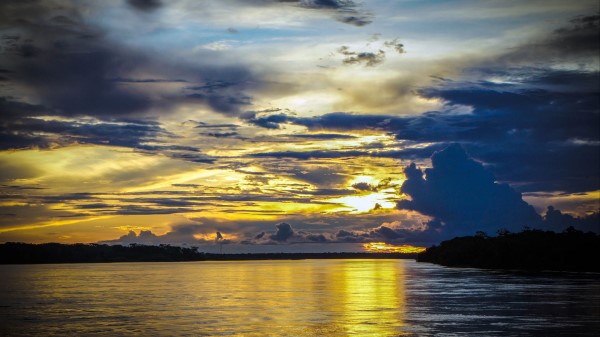 Dusk Sea Sunset Wallpaper