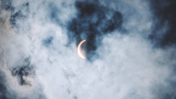 Eclipse Clouds Sun Moon Wallpaper