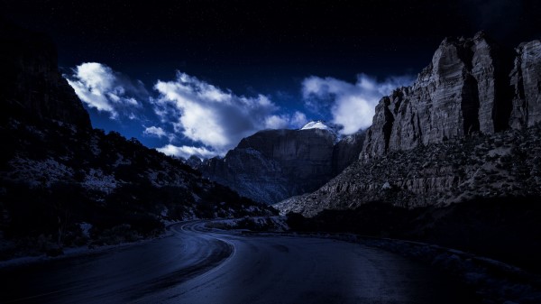 Evening Road Rocks Wallpaper