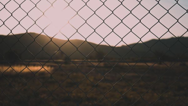 Fence Mesh Blur Nature Wallpaper