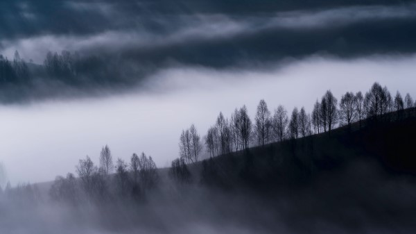 Fog Clouds Hills Wallpaper