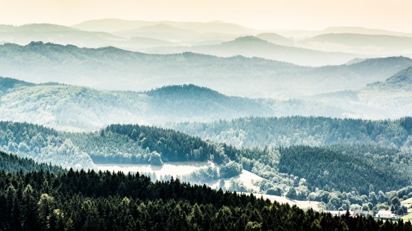 Foggy Mountains Hd Wallpaper